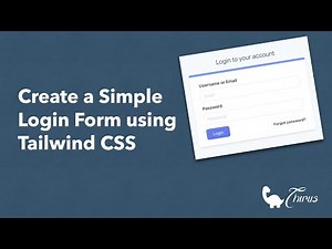 Create a Simple Login Form using Tailwind CSS