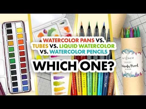 “Watercolor Pans vs. Tubes vs. Liquid Watercolor: Which is Right for You?”