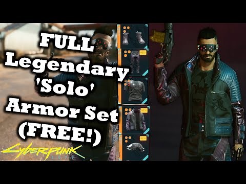 Cyberpunk 2077 FULL Legendary 'Solo' Armor Set | Free Legendary Armor | All Locations Covered