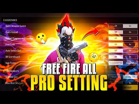 Free Fire Control Settings | Free Fire Pro Settings 2024 Sensitivity | Khuni Gamers