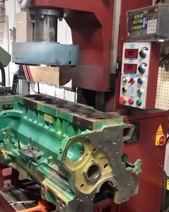 6076 JD block getting decked, upper counterbores recut, and lower bore repair sleeves installed. Full video is live on our YouTube channel now... link: https://youtu.be/nk1V6i-7__c #engine #machining #machineshop #enginemachineshop #johndeere #work #worklife #business #businesslife #familybusiness #smallbusiness #colorado #coloradobusiness #youtube | JAMSI Online