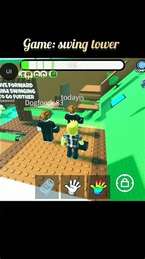 Roblox New trend [swing tower] When first time I play #fypシ゚viral #roblox