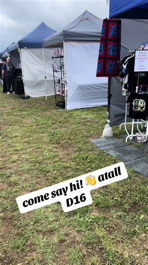 “Yay, all set up and ready! 🎉 People are already rolling through and the vibes are busy busy. So many stalls to explore — come find me at Stall D16! ✨🛍️ #marketstall #australianmaker #marketdayvibe