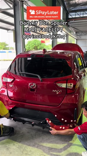Mekap Kereta MYVI Facelift dengan Body Kit Gear Up