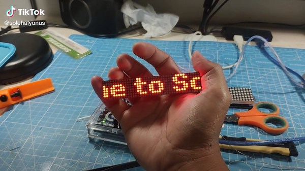 Running Text dengan Arduino dan LED Matrix 32x8 Mini