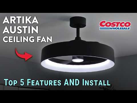 How to Install Artika Austin Fandelier from Costco - Top Five Features and Full Installation
