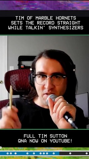 MARBLE HORNETS TIM SUTTON SETS THE RECORD STRAIGHT WHILE TALKIN SYNTHS #marblehornets #analoghorror