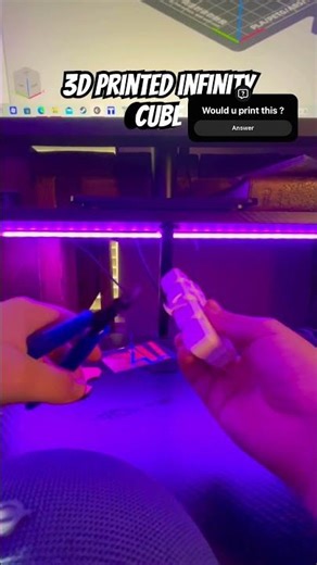 3-D printed infinity cube #3dprinting ￼