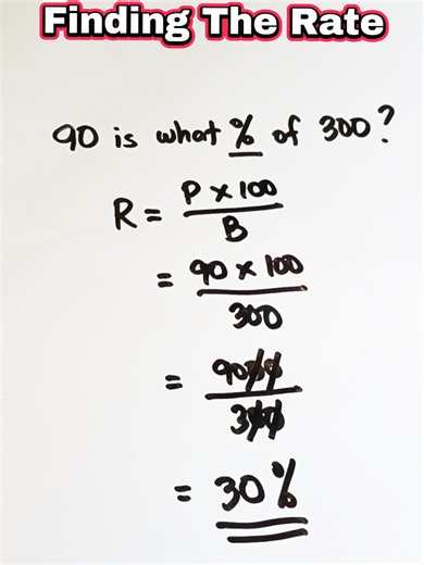 Finding the Rate #mathematics #math #rate #percent #findingtherate
