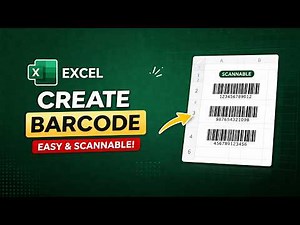 Create Barcode in Excel in Minutes | No Add-ins Needed!