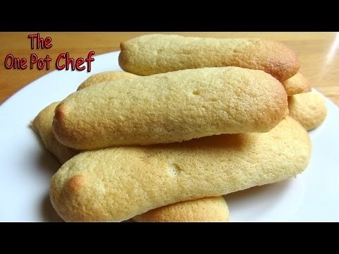 How To Make Savoiardi (Italian Sponge Finger Biscuits) | One Pot Chef