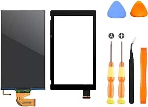Replacement LCD Screen and Digitizer Touch Screen Set for Nintendo Switch 2017 HAC-001(Remove The 2 Sides Film Before Installation)(Not Included Adhesives)
