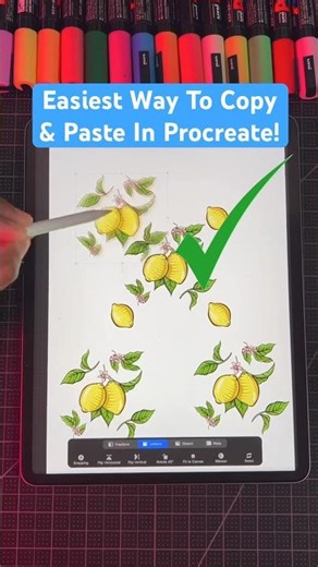 Do THIS To Copy and Paste In Procreate ! 🤯 #art #procreate #shorts