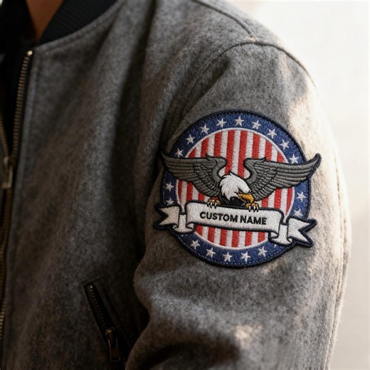 USA Embroidered Patch, Custom Name USA Eagle Patch, American Flag Patch, Iron on Sew on Velcro, USA 250th Anniversary Patch, Logo Patch - Etsy