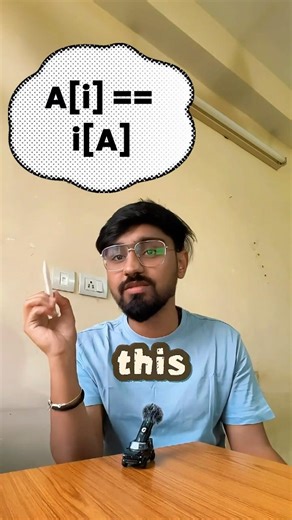 I Wrote i[a] Instead of a[i]… And It Worked !