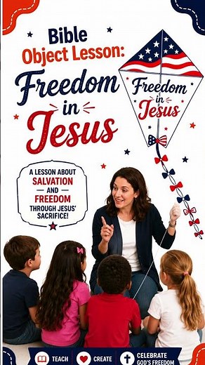 4th of July Bible Activity | Sunday School Lesson & Kite Craft