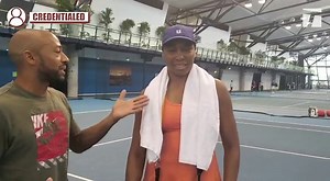 Nick Monroe \r\ncatches up with \r\nVenus and Tiafoe