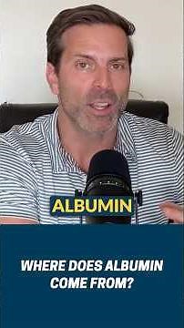 Where does albumin come from and why is it usually in glass bottles?