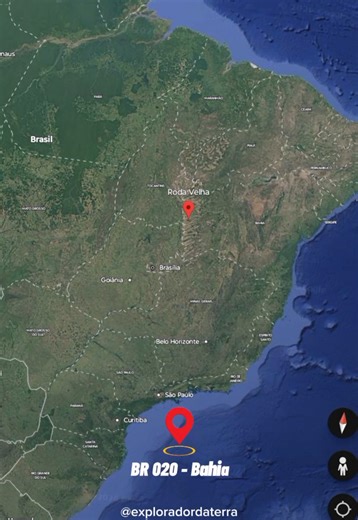 São mais de 200km em linha reta. #googleearth #googlemaps #vaiprofy #vaiprafy #fy