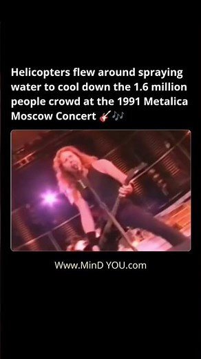 1.6 million people crowd at the 1991 Metallica Moscow Concert