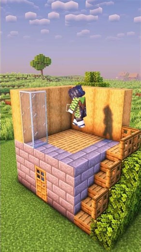 Minecraft Easy Starter Base🏠 #shorts