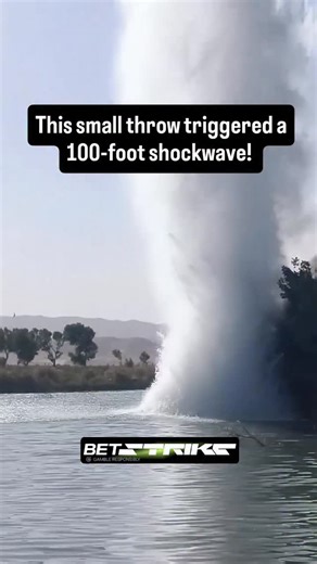 BoomBlastExplosion on Instagram: "At first glance, it looks harmless. A calm river. A casual toss. No warning signs. What you’re actually seeing is the brutal efficiency of a pressure-sealed underwater detonation. Water doesn’t compress, so the energy has nowhere to dissipate. Instead, it converts instantly into a vertical blast, forcing thousands of gallons upward and sending a shockwave racing outward at lethal speed. The surface reaction might be laughter, but below the waterline the physics 