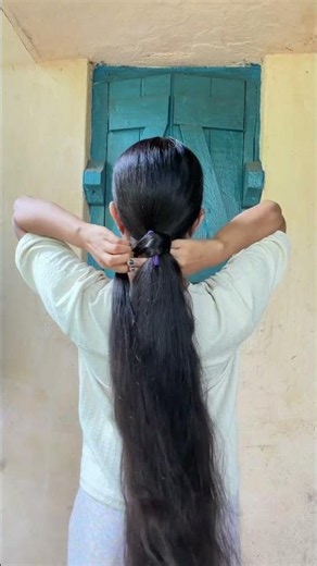 Easy Hiding Hair Tie Ponytail Tutorial ✅#newpost #viral #ponytail #hairstyle #wedding #ytshorts #fyp
