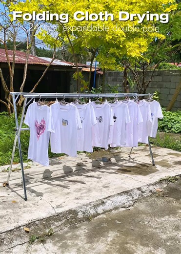 Foldable and Extendable Cloth Drying Rack for Laundry