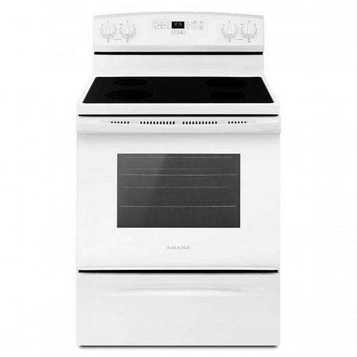 Reviews for Amana 4.8 cu. ft. 4 Burner Element Electric Range in White | Pg 1 - The Home Depot