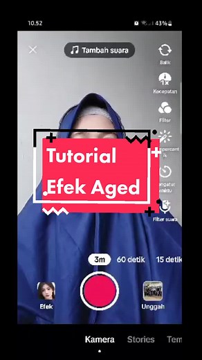 Tutorial Efek Aged: Cara Membuat Wajah Jadi Tua di TikTok