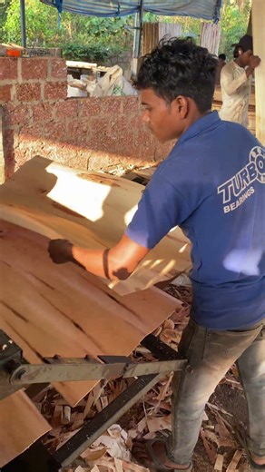 Perfect Round Log Peeling | High Speed Machine Work part 543 #machine #wood #shorts