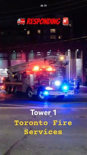 North America’s Tallest #firefighting Apparatus | #responding TFS, Tower 1 #firetruck #toronto