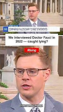 We interviewed Doctor Fauci in 2022 — caught lying? Robby Soave | RISING