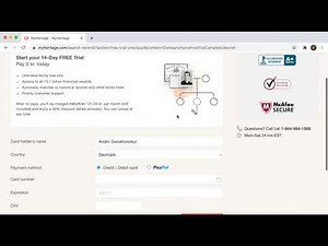 How to create an account in MyHeritage app?