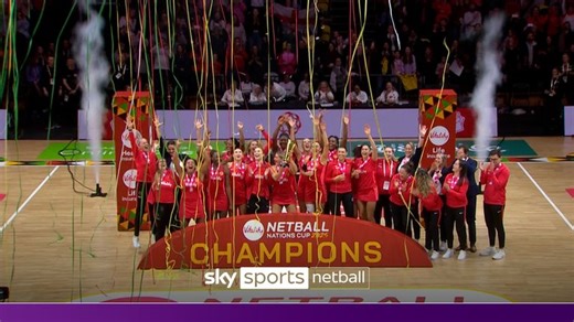 Vitality Netball Nations Cup: England lift trophy