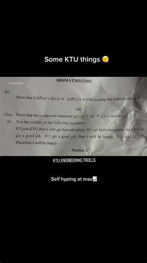 𝗞𝗧𝗨 𝗧𝗥𝗢𝗟𝗟𝗦 on Instagram: "Some KTU things 😮‍💨 . . Credits : @spartanz.aec"