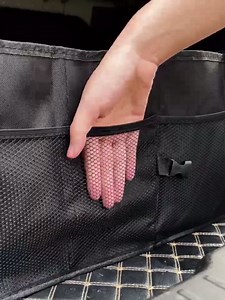 Trunk Organizer Car Basket Storage Tote Organizer Small Black Collapsible Snack Bins for Car SUV Sedan