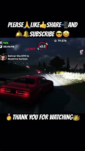 21 RED DODGE CHALLENGER #youtubeshorts CARX STREET #foryou