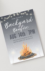 Backyard Bonfire Party Bonfire Gathering Backyard Party Bonfire Birthday Outdoor Party Backyard Bash Backyard Invitation Bonfire Invitation - Etsy Canada