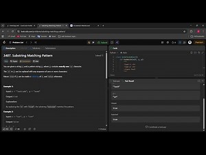 LeetCode 3407 in Hindi | Substring Matching Pattern