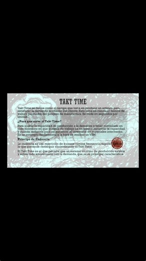 What is TAKT TIME and how is it calculated? #shorts
