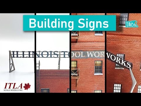4 WAYS to Model Building Signs ~179