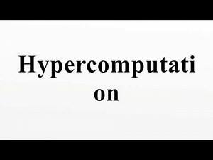 Hypercomputation