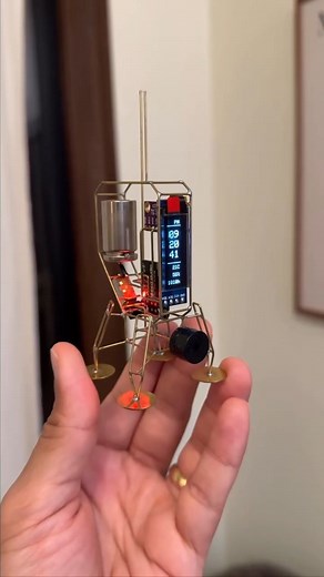 Circuitmix | 🛸Time-lapse of making of "Cumin lander" sculpture powered by nRF52840 microcontroller, made by @mohitbhoite . Visit his page for such... | Instagram