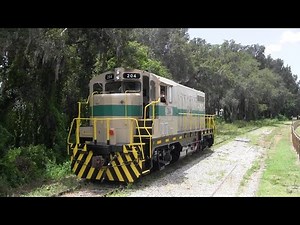 Florida Railroad Museum, First run with restored CF7 #204, 6 27 2020