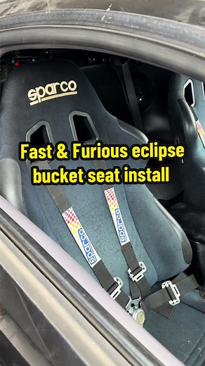 Sparco Torino 2 Bucket Seat Install for Fast & Furious Eclipse