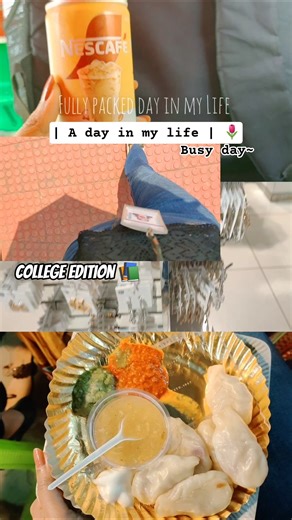 A fully packed day in my life📚🌷| College Edition | #shortsfeed #minivlog #collegestudent#studentlife
