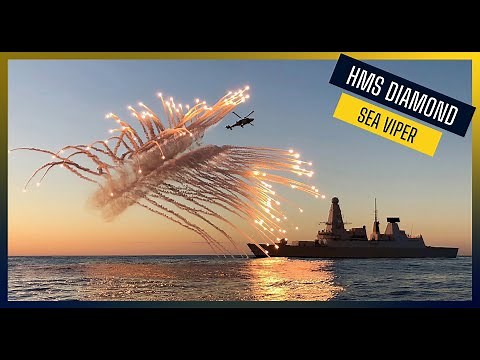 HMS Diamond fire Sea Viper | Royal Navy