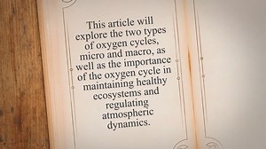 The Vital Importance of the Oxygen Cycle: Exploring Micro and Macro Cycles, Ecosystem Maintenance, a