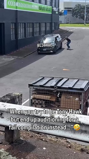 1.9K views · 153 reactions | “When you try to be Tony Hawk but end up auditioning for a fail compilation instead…”藍 “Hit that follow if this made you laugh! And remember, always wear a helmet! ” . . . #SkateboardFail #FunnyVideo #MemeLife #ViralHumor #OopsMoment | Leonardo T Bailey | Facebook